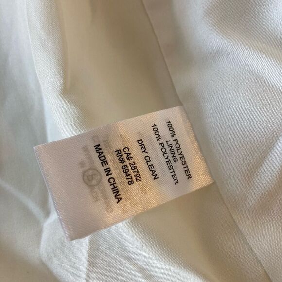 House of Harlow white ivory thick Faux Sherpa cropped double breasted Teddy coat - Picture 11 of 11